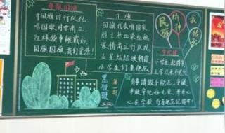 小学黑板报版面设计图